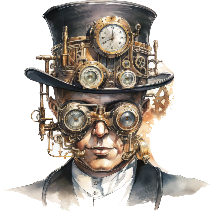 Motivtransfer 5995 Steampunk Hut