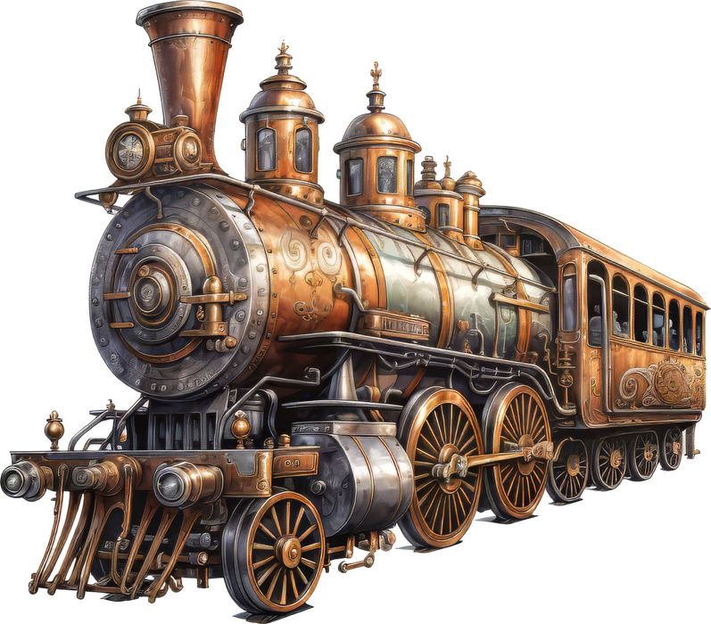 Motivtransfer 6003 Steampunk Zug