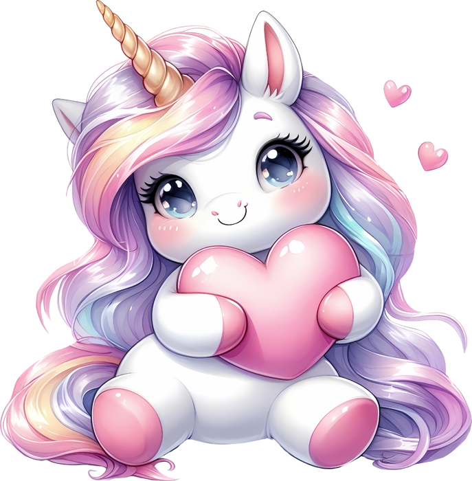 Motivtransfer 6013 Einhorn mit Herz