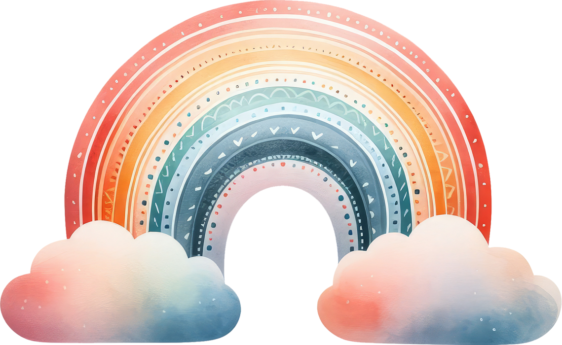 Motivtransfer 6058 Boho Regenbogen