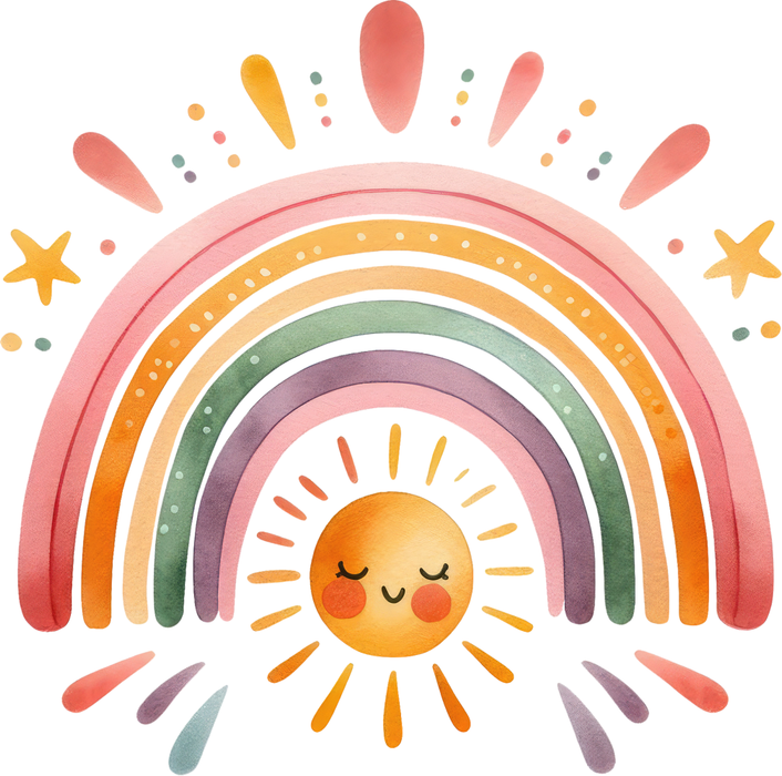 Motivtransfer 6063 Boho Regenbogen