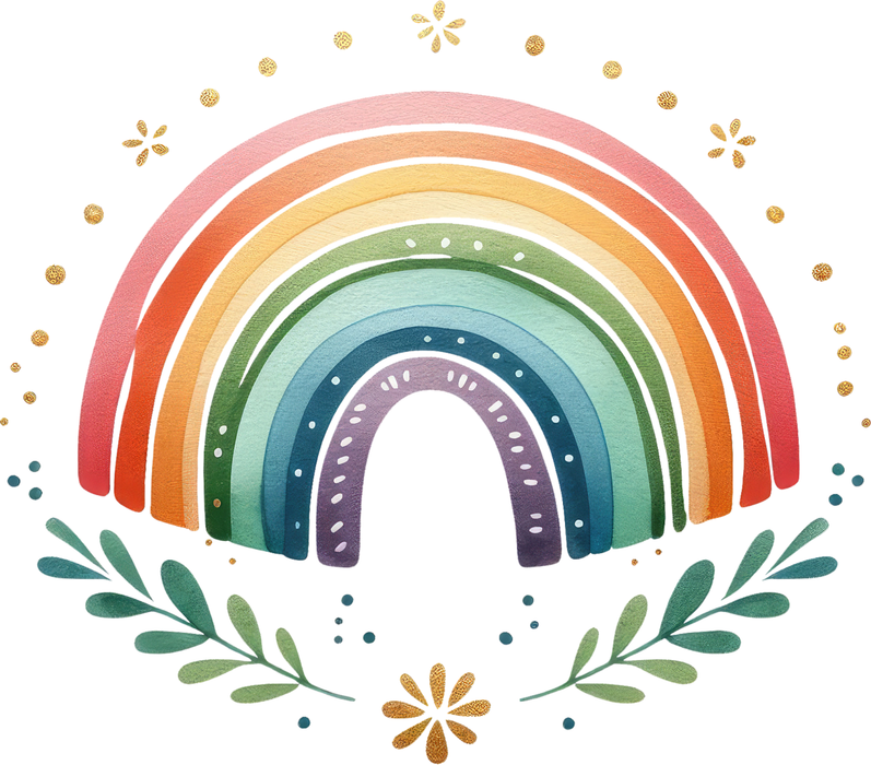 Motivtransfer 6064 Boho Regenbogen