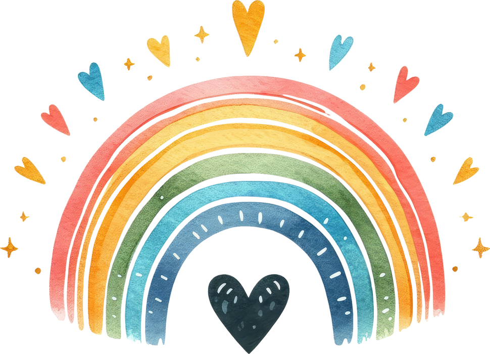 Motivtransfer 6066 Boho Regenbogen