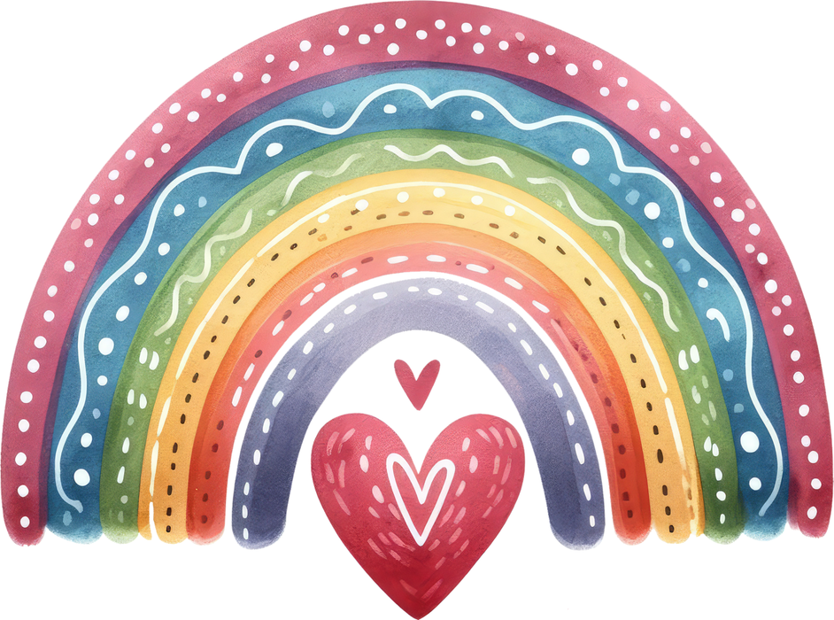 Motivtransfer 6071 Boho Regenbogen