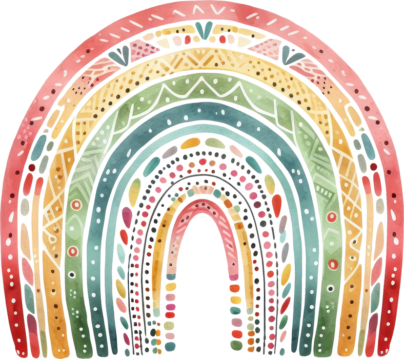 Motivtransfer 6075 Boho Regenbogen