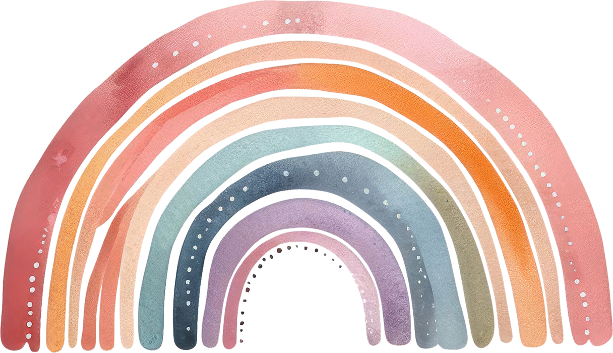 Motivtransfer 6076 Boho Regenbogen