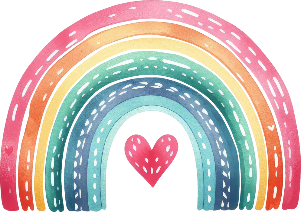 Motivtransfer 6077 Boho Regenbogen