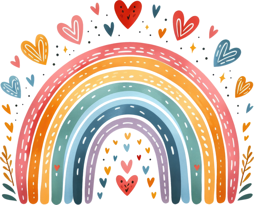 Motivtransfer 6079 Boho Regenbogen