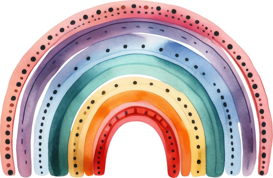 Motivtransfer 6080 Boho Regenbogen