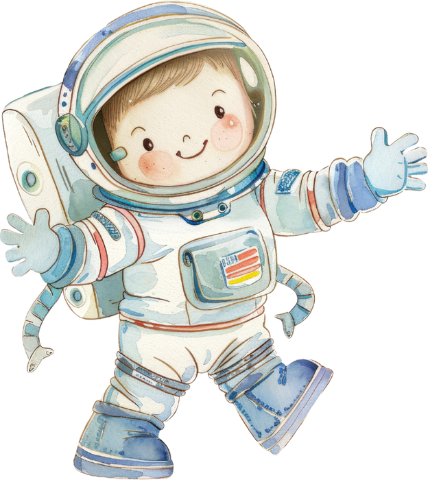 Motivtransfer 6085 Kleiner Astronaut mit Raumanzug