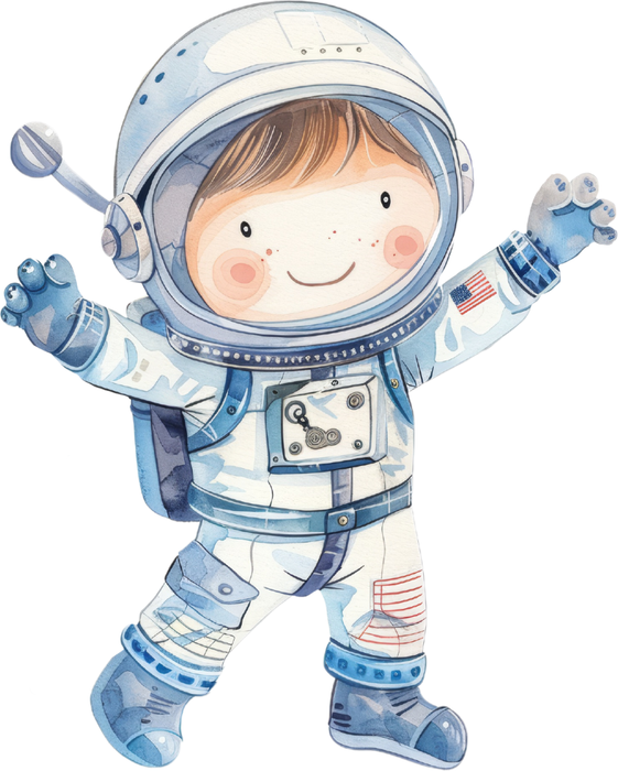 Motivtransfer 6091 Kleiner Astronaut mit Helm