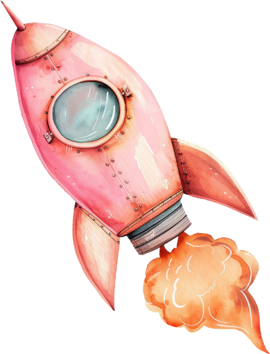 Motivtransfer 6106 Kleine rote Rakete