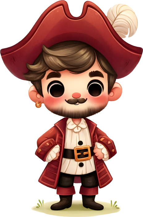 Motivtransfer 6117 Kleiner Pirat mit Hut