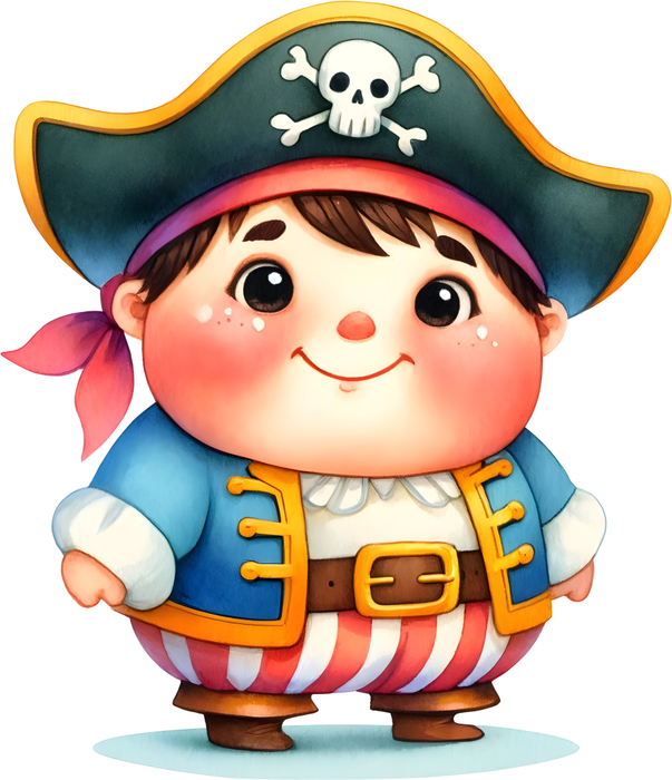 Motivtransfer 6121 Kleiner molliger Pirate