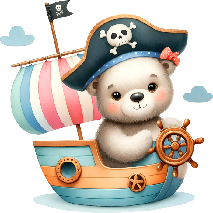 Motivtransfer 6130 Kleiner Teddy als Pirat