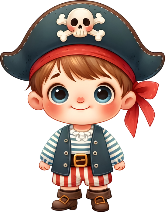 Motivtransfer 6144 Kleiner Pirat mit Hut