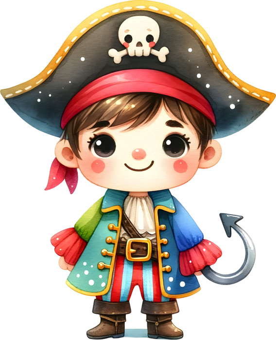 Motivtransfer 6147 Kleiner Pirat mit Haken