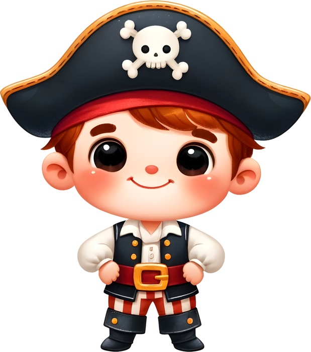 Motivtransfer 6149 Kleiner Pirat steht