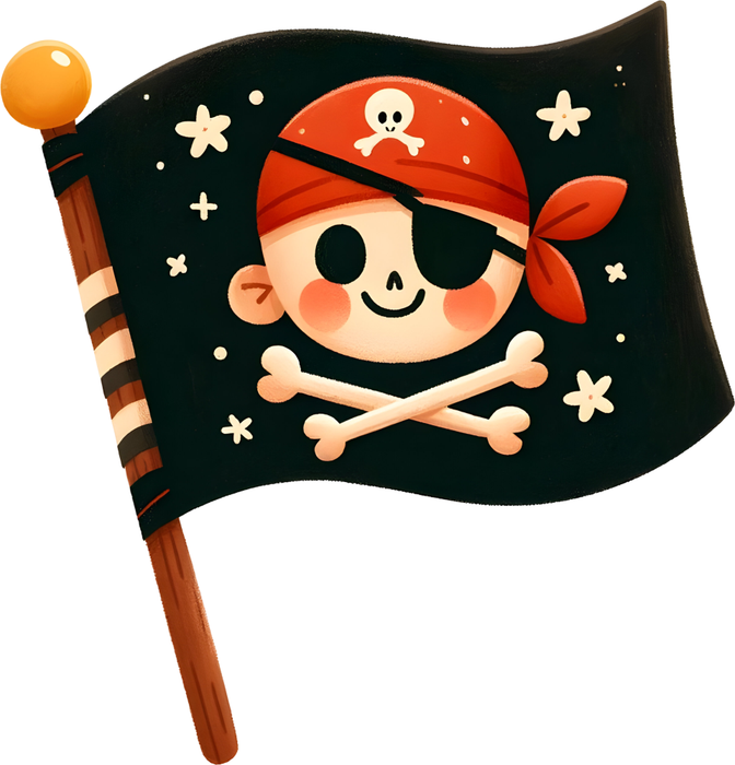 Motivtransfer 6158 Piratenfahne