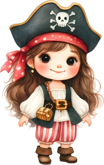 Motivtransfer 6163 Kleine Piraten mit Hut