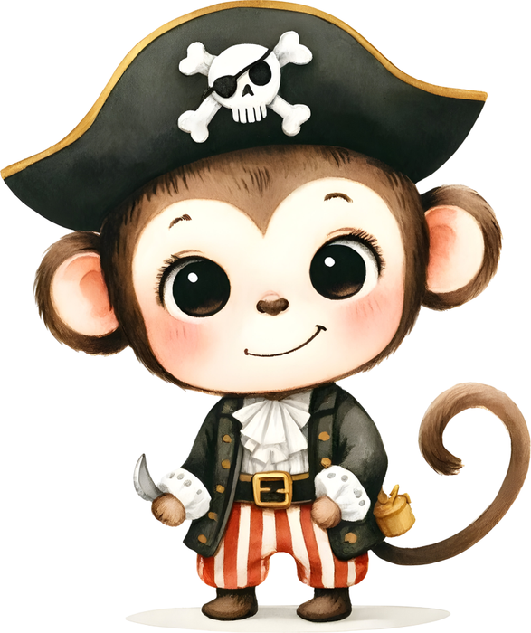 Motivtransfer 6164 Kleiner Piratenaffe