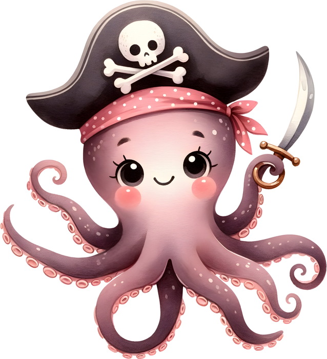 Motivtransfer 6168 Piratentintenfisch