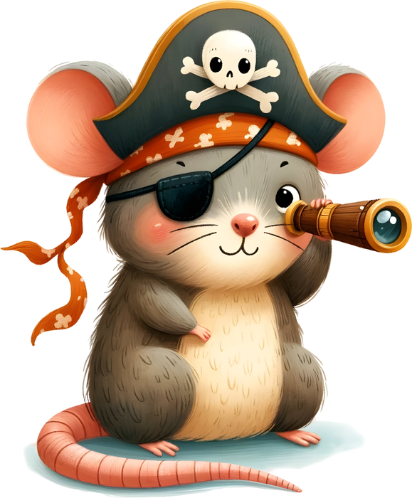 Motivtransfer 6177 Kleine Piraten Maus