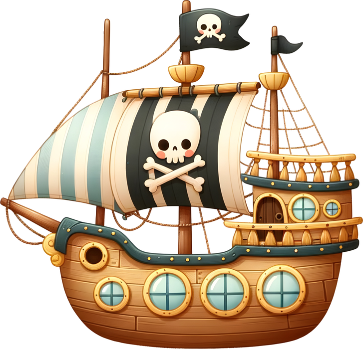 Motivtransfer 6191 Kleines Piratenschiff