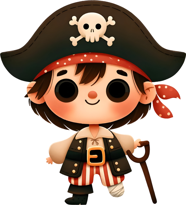 Motivtransfer 6199 Kleiner Pirat mit einem Bein