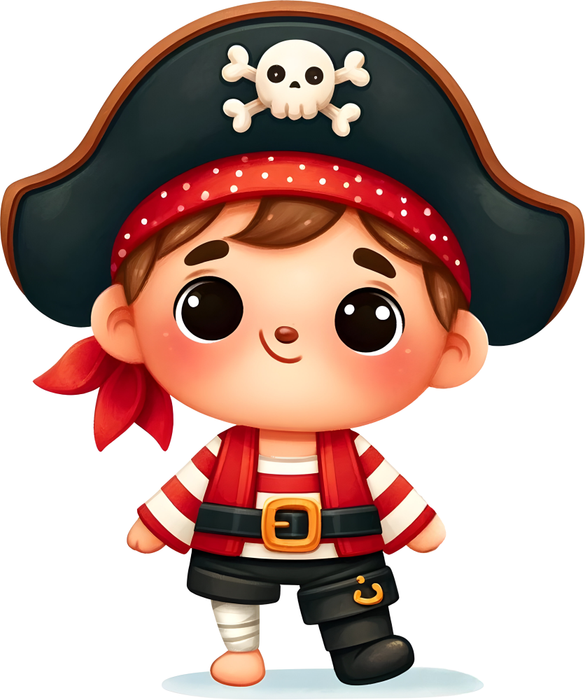 Motivtransfer 6200 Kleiner Pirat mit Holzbein