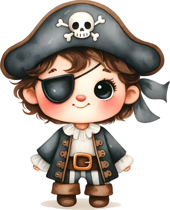 Motivtransfer 6201 Kleiner Pirat mit Augenklappe