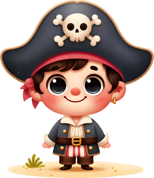 Motivtransfer 6206 Kleiner Pirat am Strand