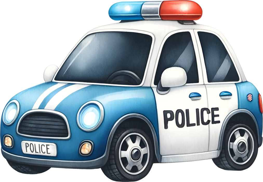 Motivtransfer 6209 Kleines Polizeiauto