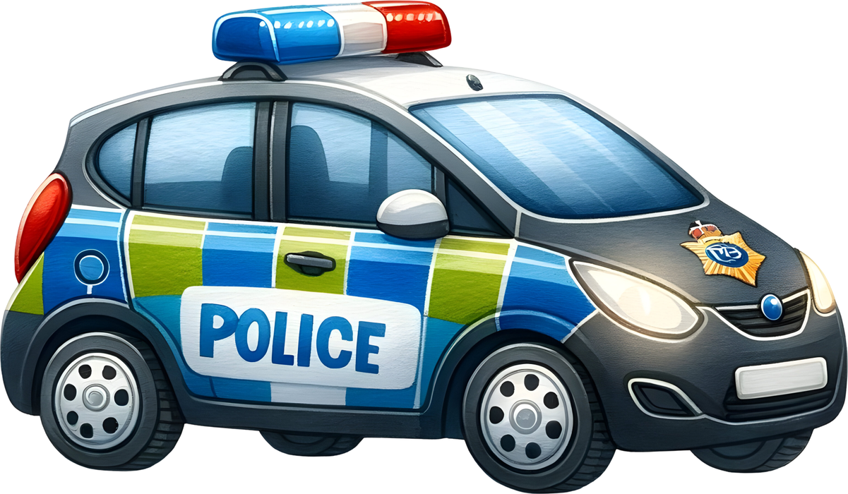 Motivtransfer 6213 Kleines Polizeiauto