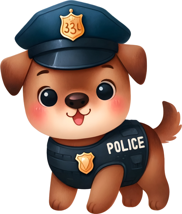 Motivtransfer 6217 Kleiner Polizeihund