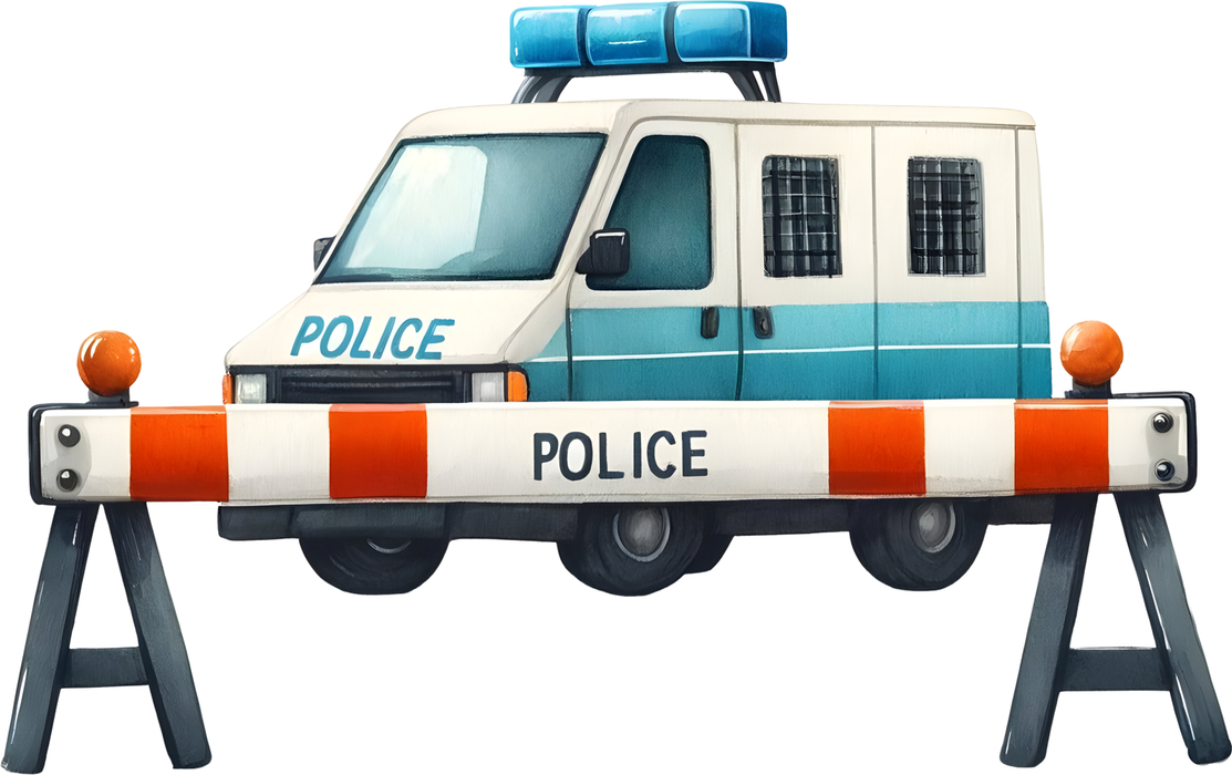 Motivtransfer 6221 Polizeiabsperrung