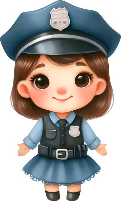 Motivtransfer 6224 Kleine Polizistin