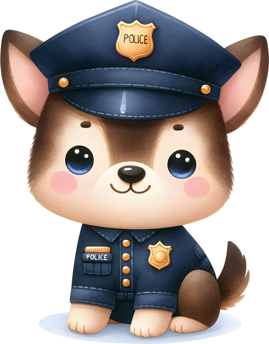 Motivtransfer 6225 Kleiner Polizeihund