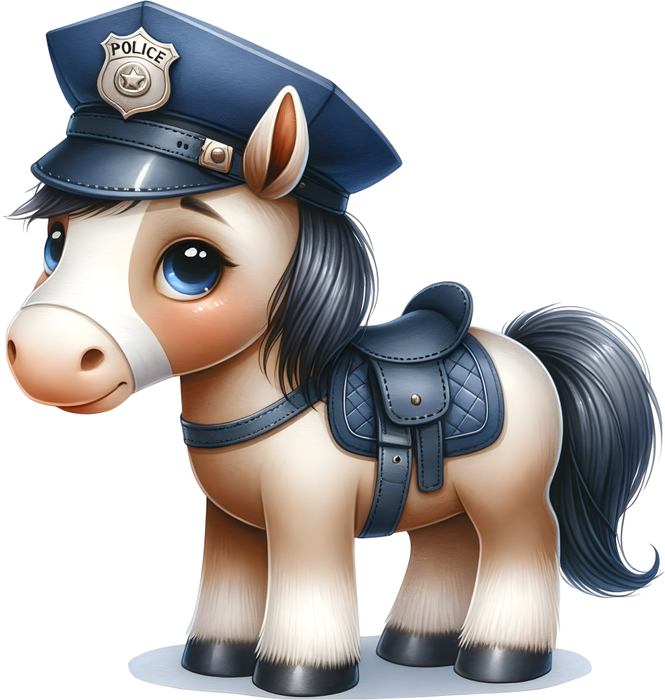 Motivtransfer 6234 Kleines Polizeipferd