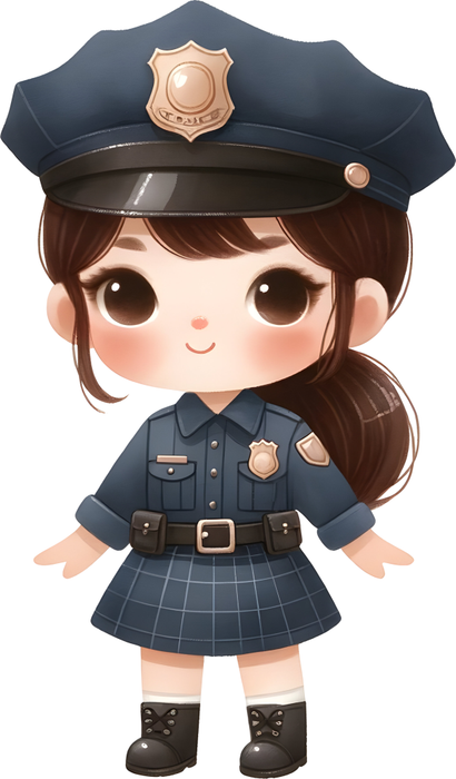 Motivtransfer 6237 Kleine Polizistin