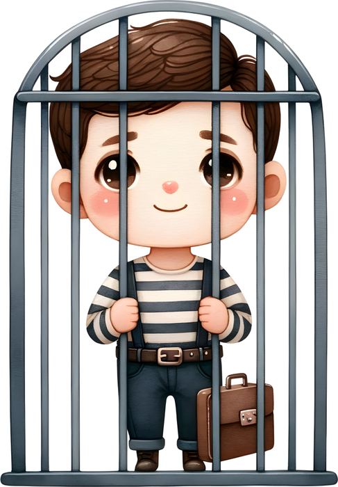 Motivtransfer 6240 Dieb im Gefängnis