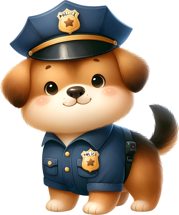 Motivtransfer 6247 Kleiner Polizeihund