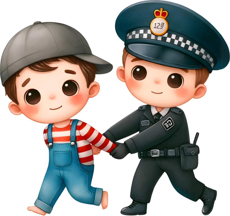 Motivtransfer 6253 Polizist verhaftet Dieb