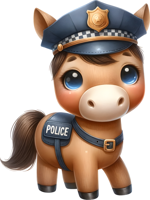 Motivtransfer 6261 Kleines Polizeipferd