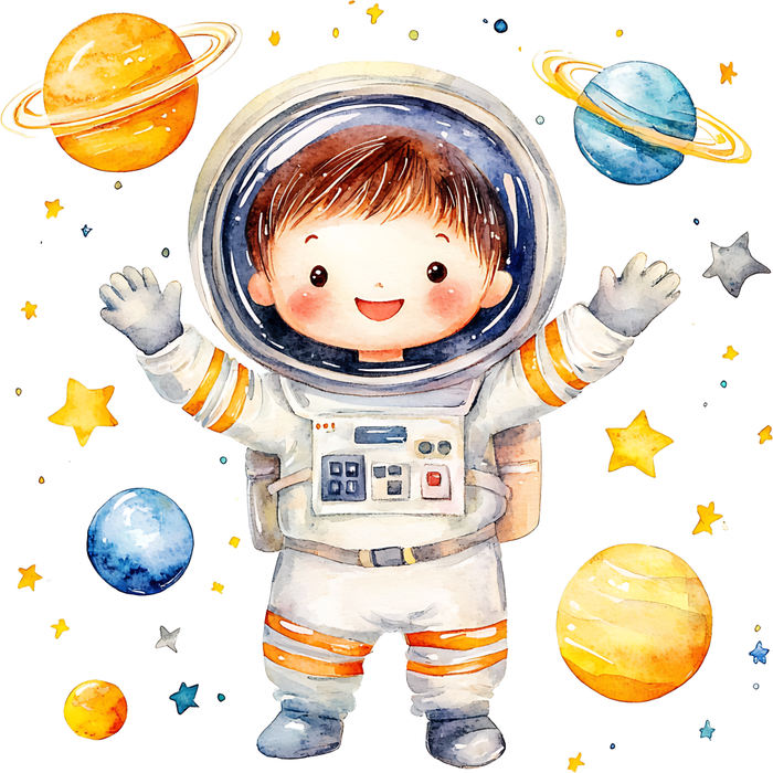 Motivtransfer 6520 Astronaut mit Planeten