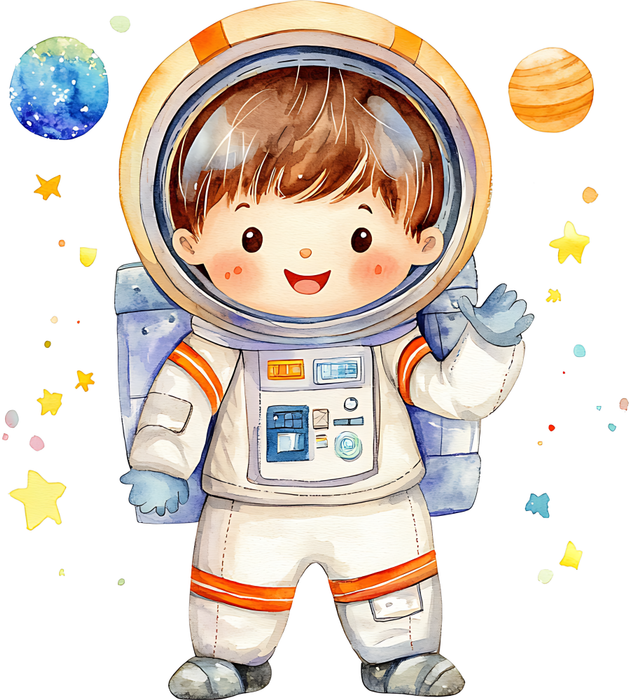 Motivtransfer 6521 Astronaut mit Planeten