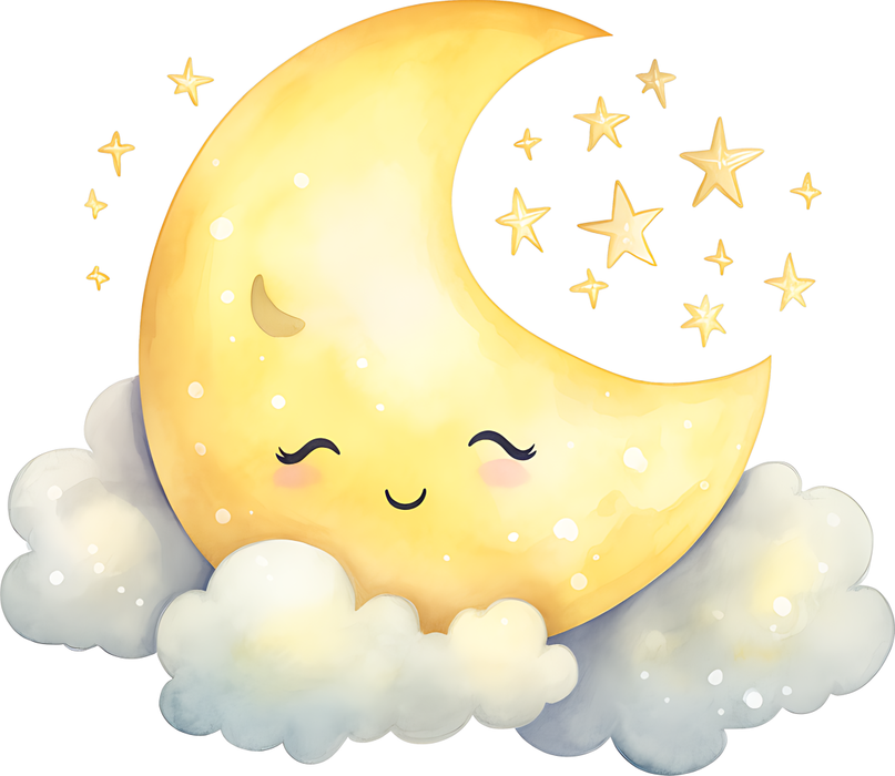 Motivtransfer 6528 Mond mit Wolke