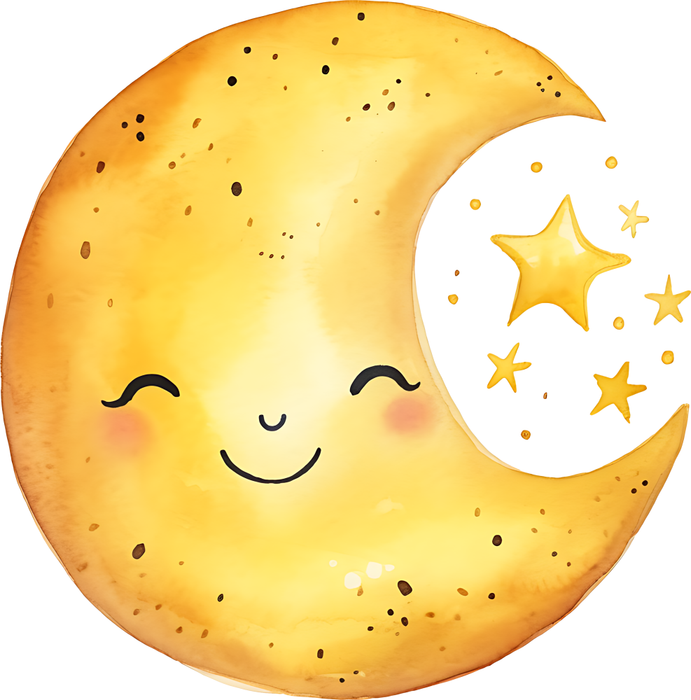 Motivtransfer 6529 Mond mit Gesicht