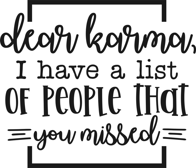 Motivtransfer 6605 Dear Karma