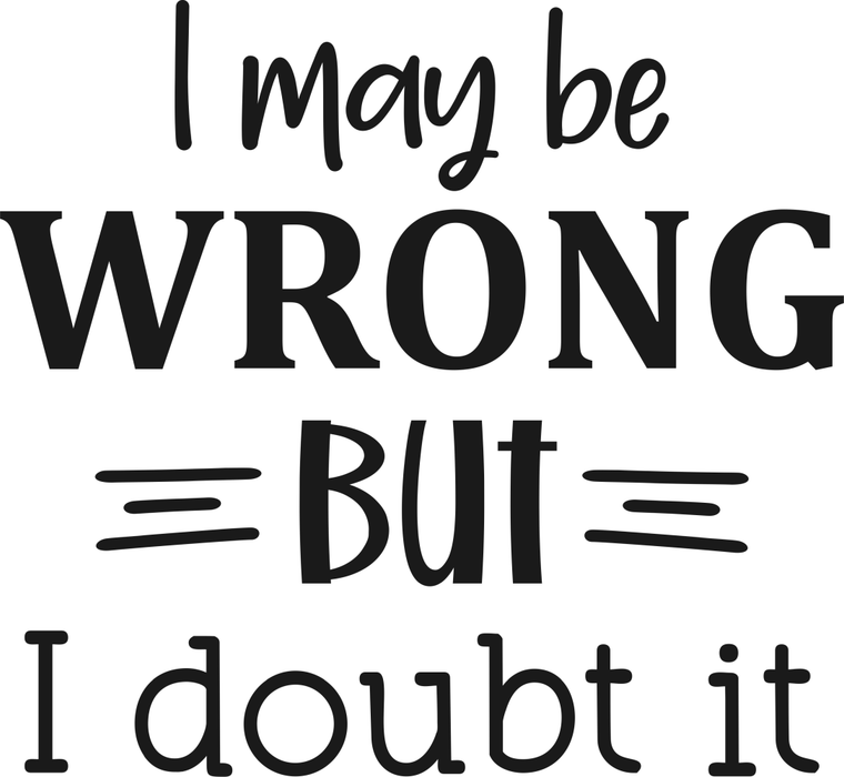 Motivtransfer 6628 I may be wrong